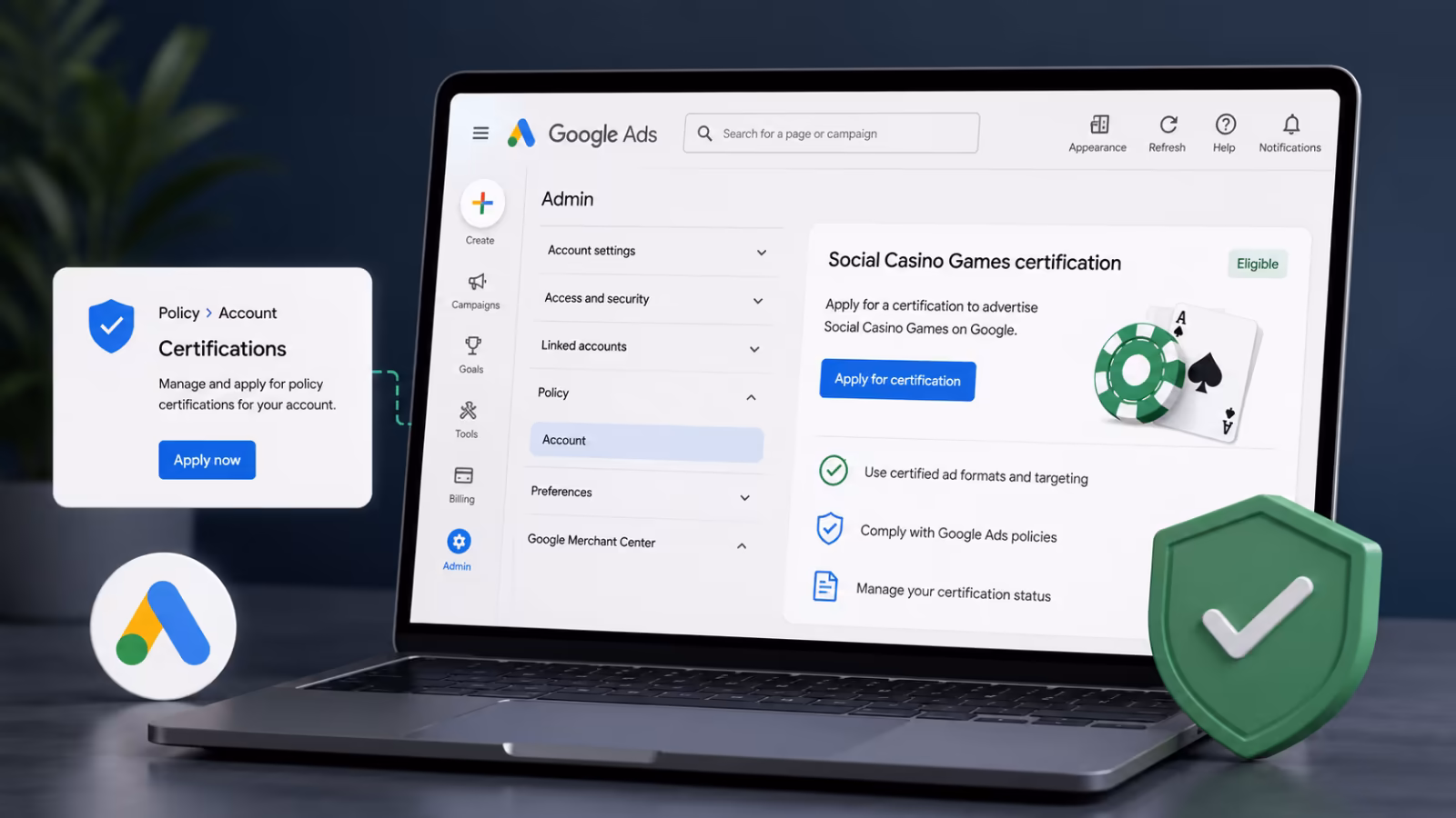 chứng nhận trong tài khoản Google Ads – hình ảnh 2